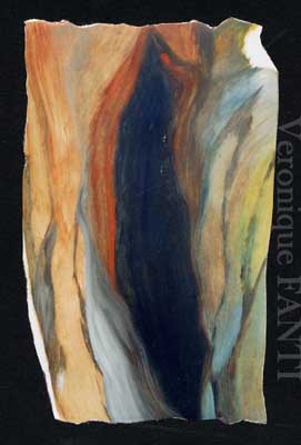 huile sur papier